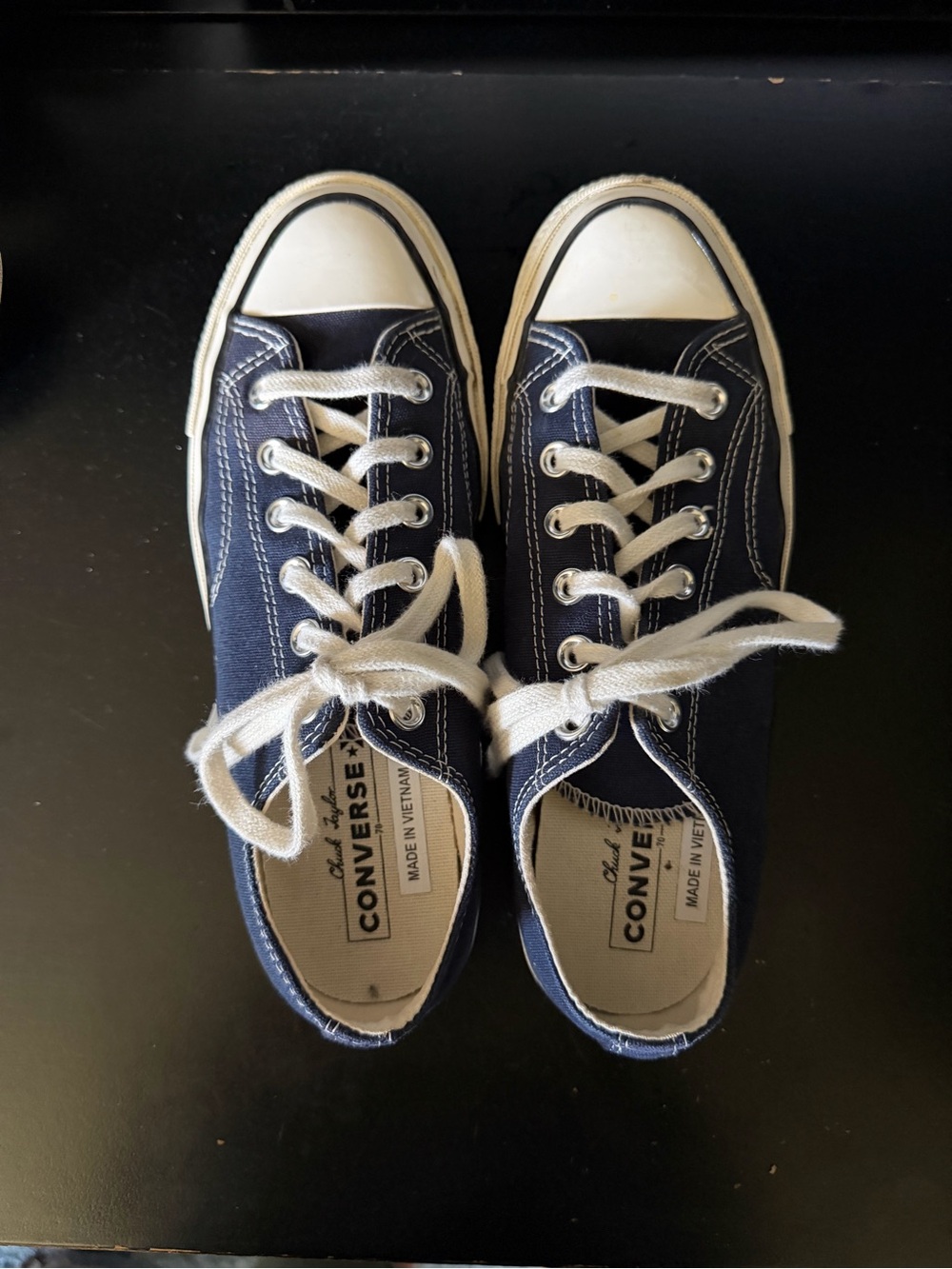Converse Chuck 70 Low Top Sneakers in navy and White